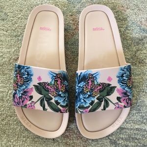 Brand New MELISSA Beach Slide III in Pink/Blue
